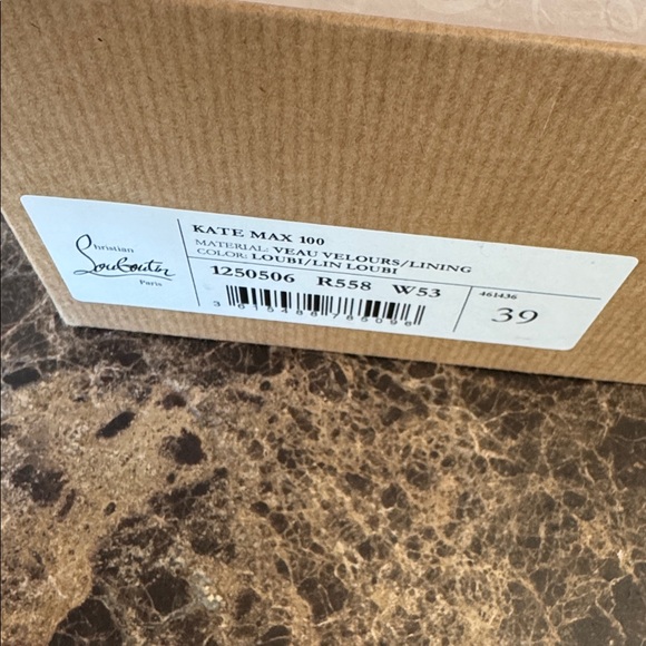 Christian Louboutin Kate max 100mm red loubi suede stiletto sz 39 - Picture 9 of 12